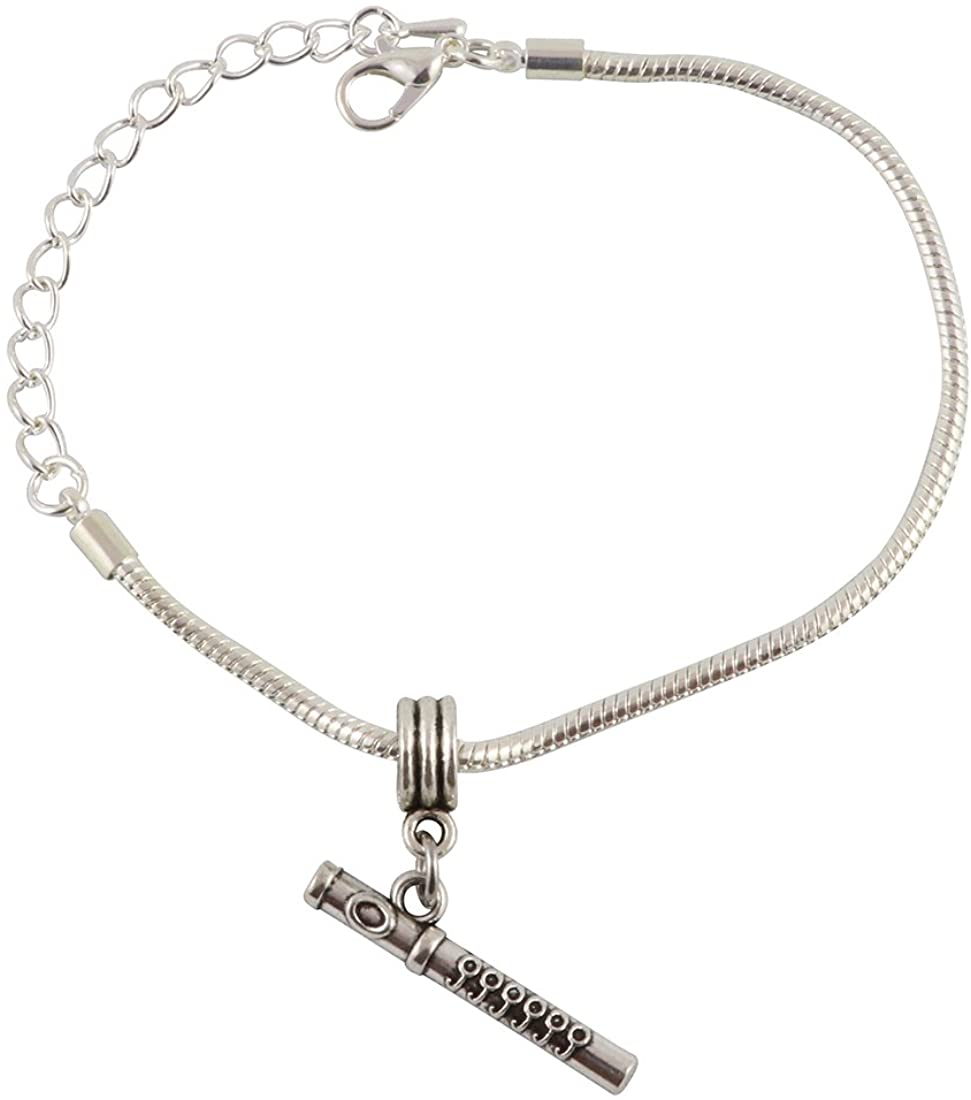 Flute Bracelet | Gift for Men Women Musician Teacher Student Orchestra-0