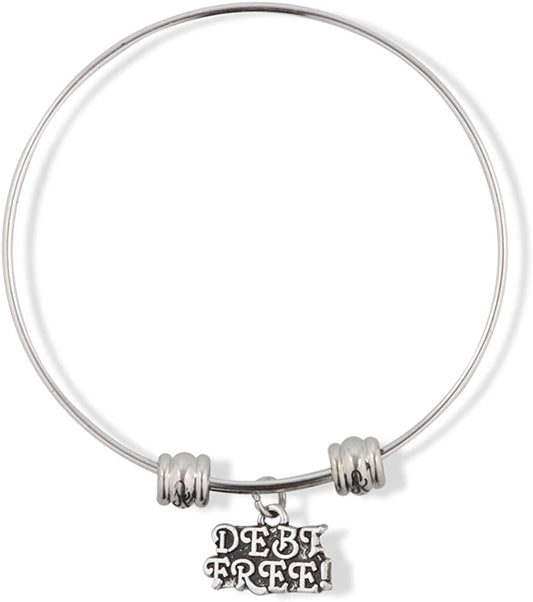 EPJ Debt Free Text Fancy Charm Bangle-0