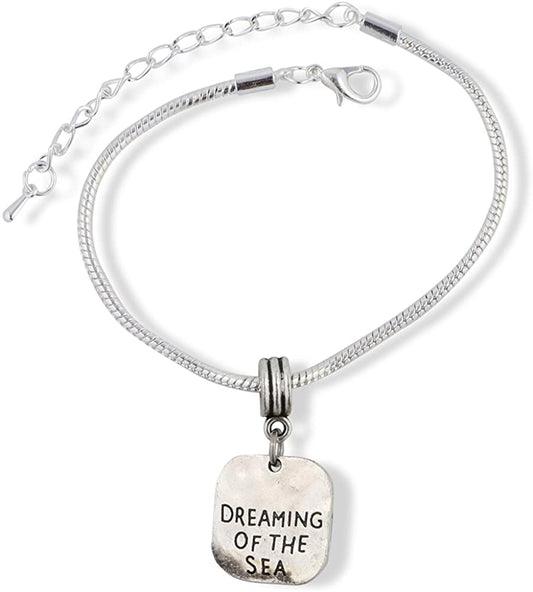 Dreaming of the Sea Snake Chain Charm Bracelet-0