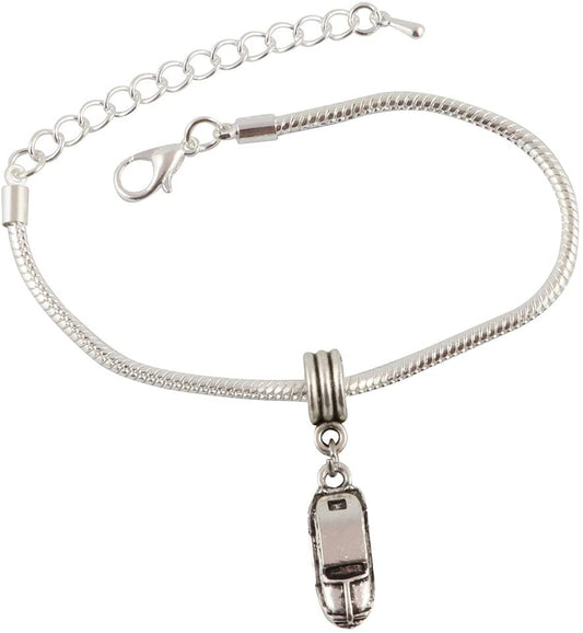 Emerald Park Jewelry 3D Car Snake Chain Charm Bracelet-0