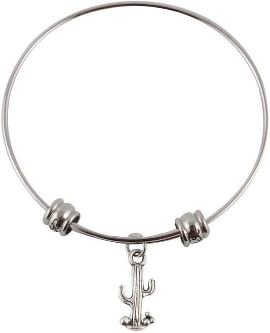 Cactus Bracelet Bangle Jewelry Cacti Charm Stuff Gifts for Women Teen Men Arizona Cactus Succulent Decor-0