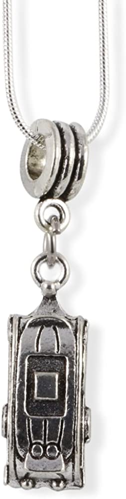 Emerald Park Jewelry Camping Necklace | Travel Trailer Snake Chain Pendant-1