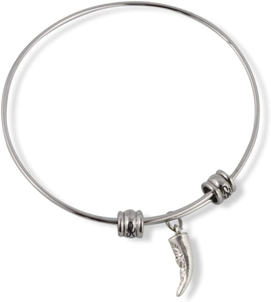 Emerald Park Jewelry Tusk with Native Carving Fancy Bangle-0