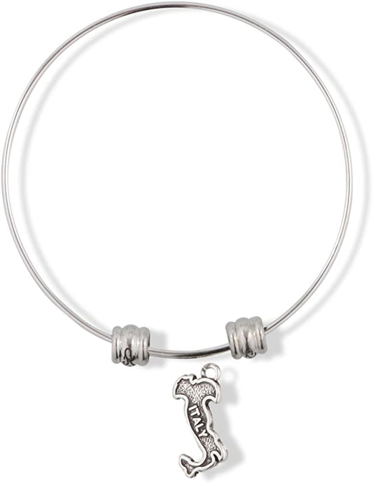EPJ Italian Bracelet Bangle Map Charm Gift for Women Men Italians Italy Country Gifts Stuff Accessories Heart Decor-0