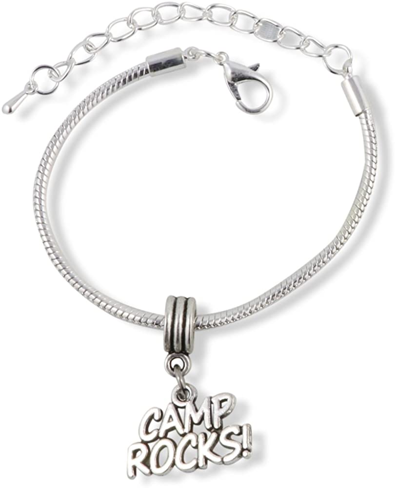 Emerald Park Jewelry Camp Rocks Snake Chain Charm Bracelet-0