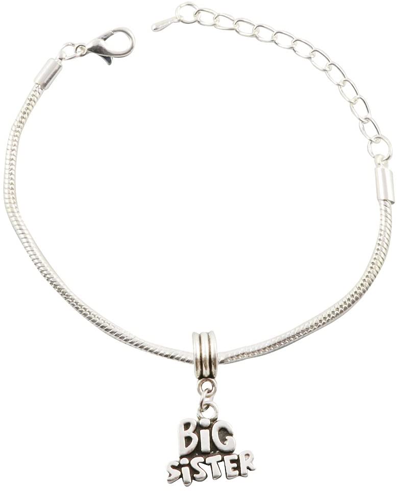 Emerald Park Jewelry Big Sister Snake Chain Charm Bracelet-0