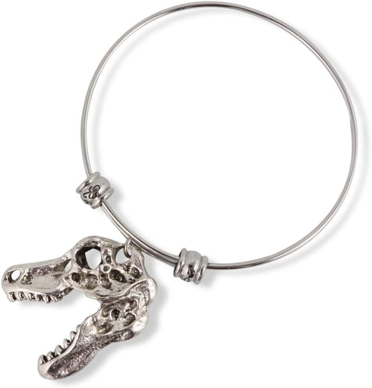 Dinosaur Gifts Bracelet Bangle Jewelry Jewlry TRex T Rex Tyrannosaurus Tyrannosaur Teranosaurus Dinosaur Bracelet Accessories Stuff Gift for Kids Men Women Boys Girls Decor Prehistoric Creature-0