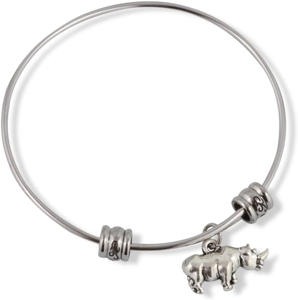 Emerald Park Jewelry Rhinoceros Fancy Bangle-0