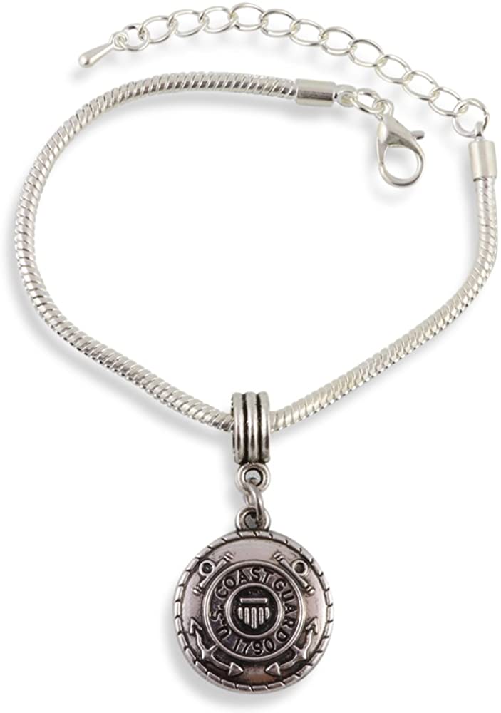 Coast Guard Bracelet | 1790 Stainless Steel Snake Chain-0