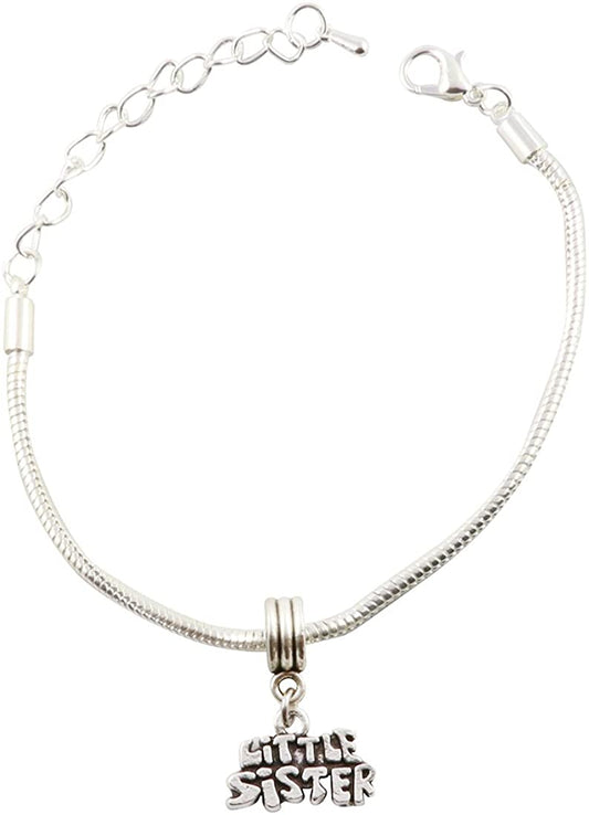 Emerald Park Jewelry Little Sister Snake Chain Charm Bracelet-0