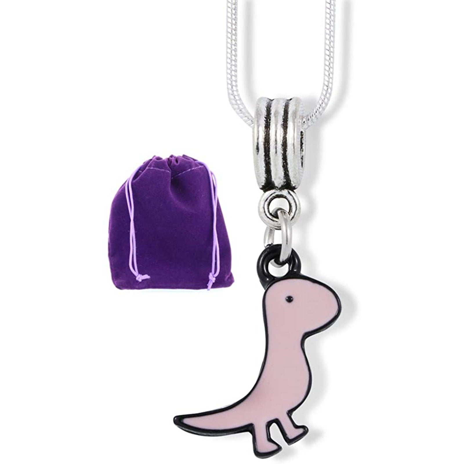 Velociraptor Dinosaur Dino Charm Necklace Pendant Jewelry-0