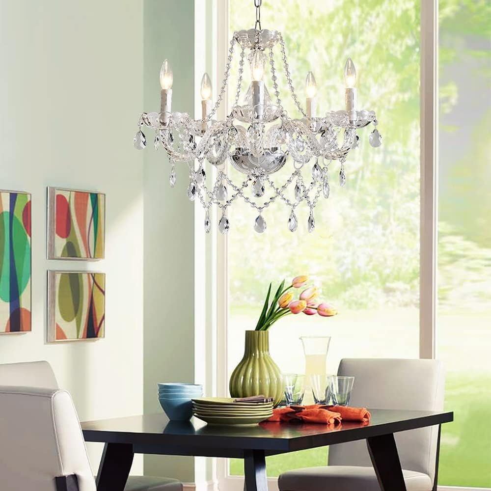 Saint Mossi 5 Light K9 Crystal Chandelier Ceiling Light-1