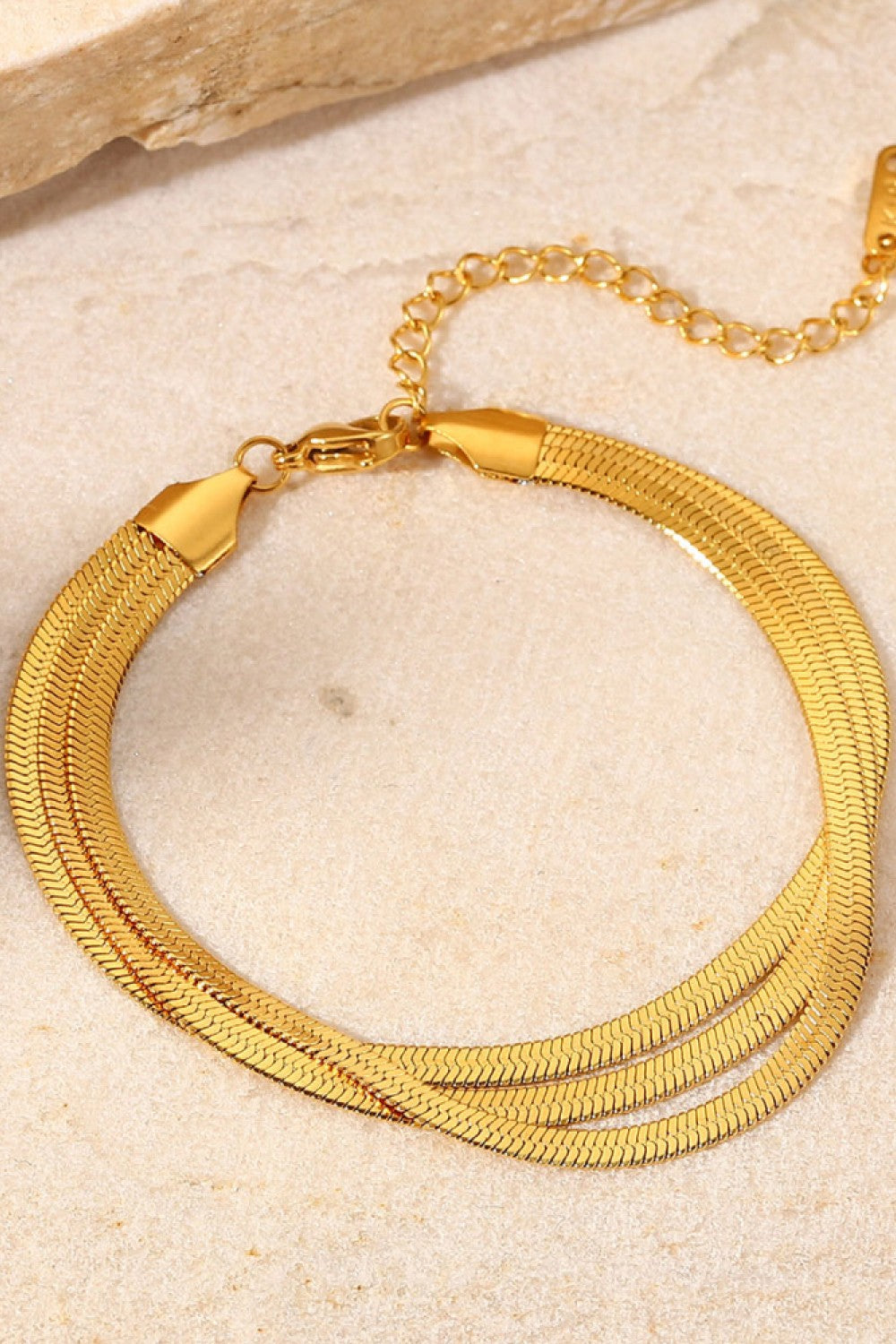 Triple-Layered Snake Chain Bracelet-2