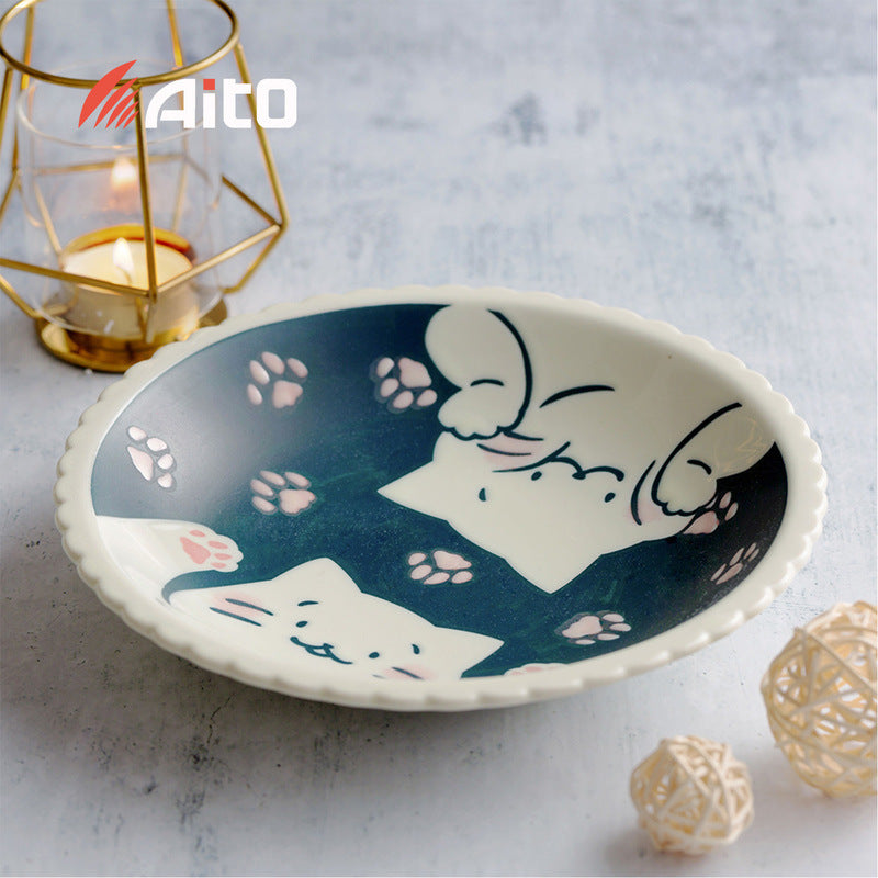 PAWSOME CAT PLATE- #1-0
