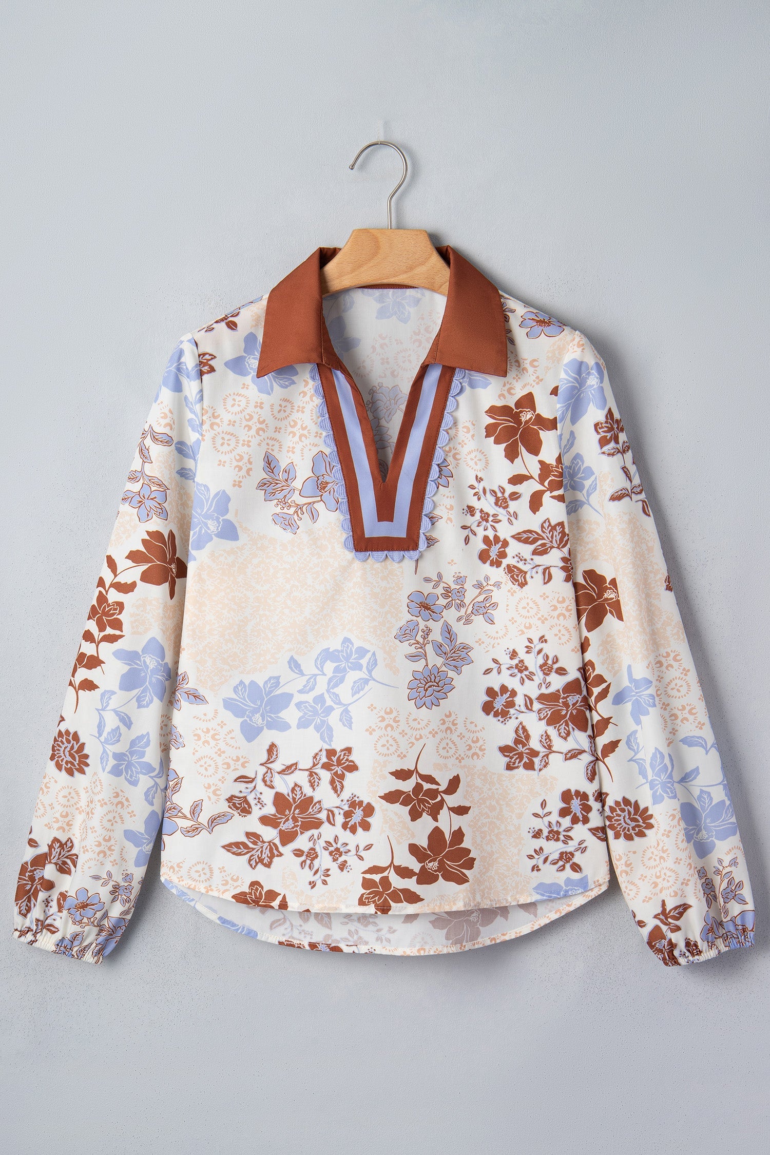 Melina Long Sleeve Blouse Long Sleeve Top-2