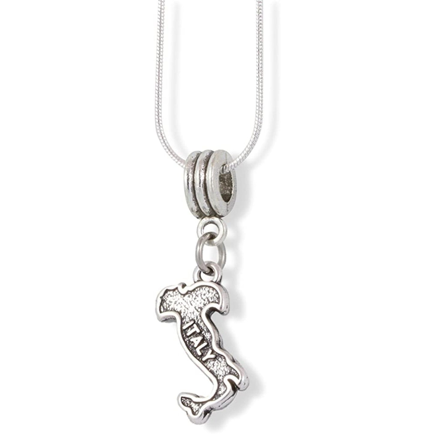 Italian Necklace Pendant Italy Country Map Charm-0