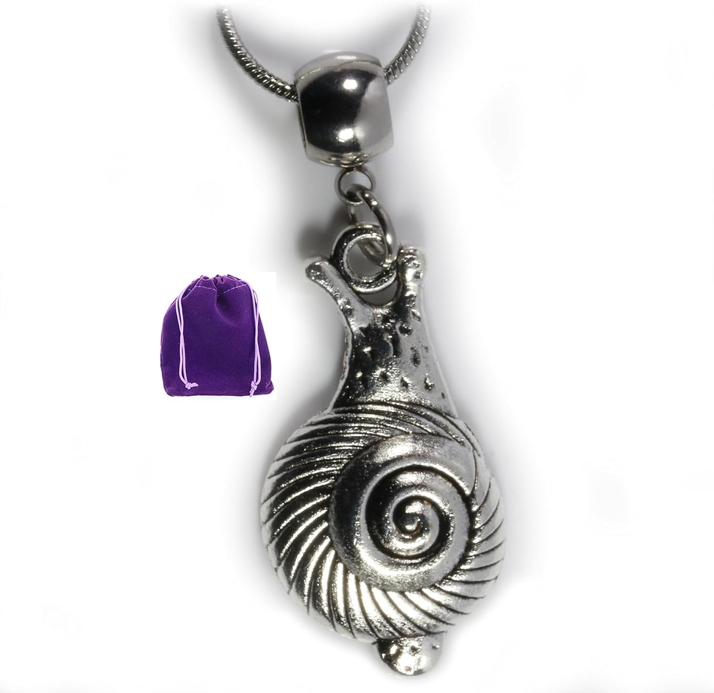 Dave The Bunny Snail Necklace - Nature Necklace for Men and Women-0