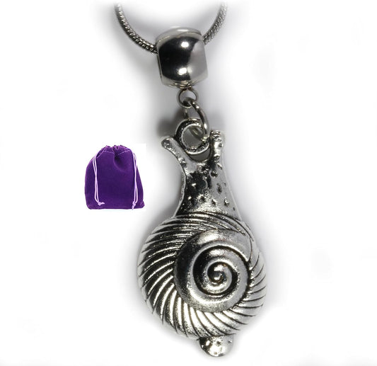 Dave The Bunny Snail Necklace - Nature Necklace for Men and Women-0