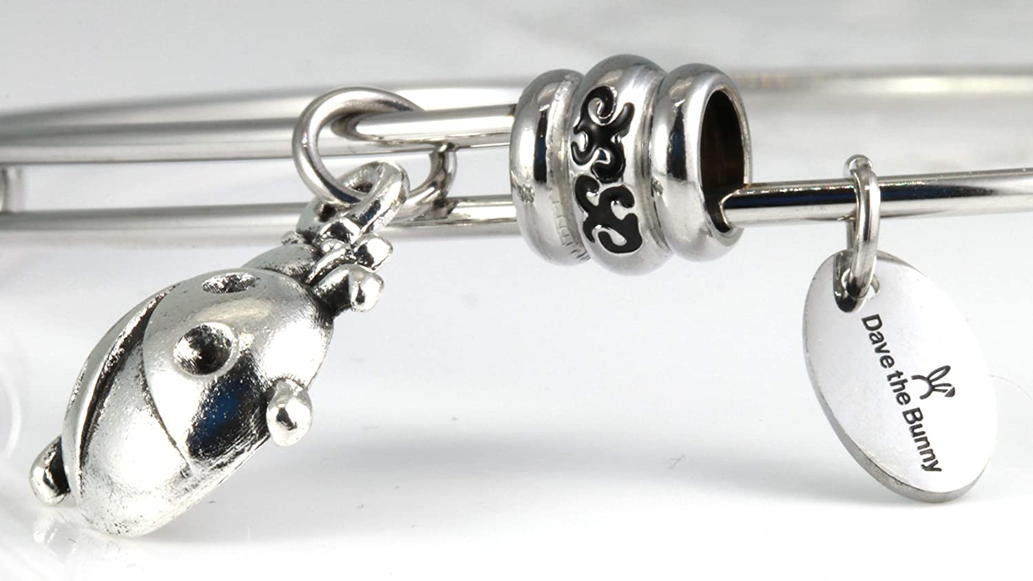Lady Bug Bracelet for Women | Ladybugs Jewelry Hypoallergenic Stainless Steel Bangle for Sensitive Skin Great Lady Bug Bracelets and Ladybug Things for Women and Ladybug Charm Bracelet for Women-4