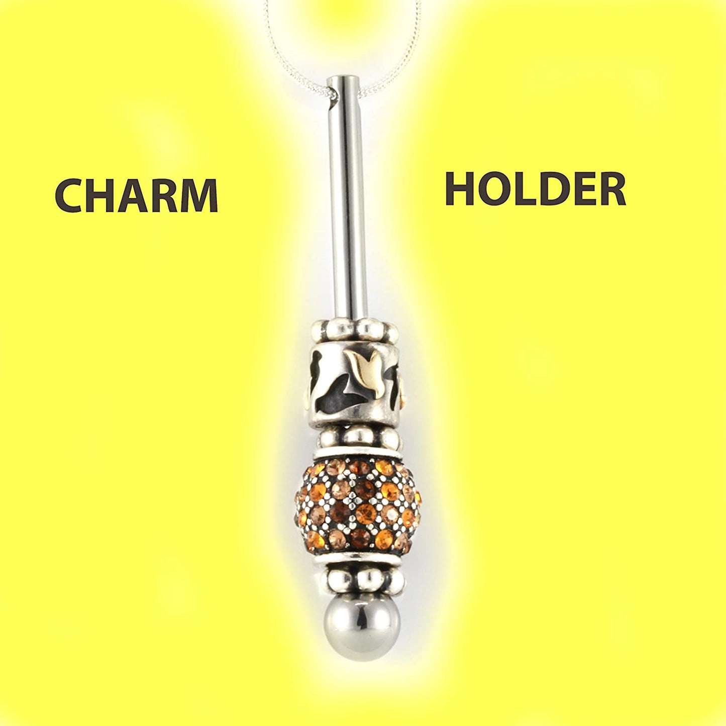 Charm Holder | The Varenna Charm Necklace Creates Charm Necklaces that You Want using Your Own Charms Compatible with Pandora This is a Great Gift for Someone with Charms they are proud of-4