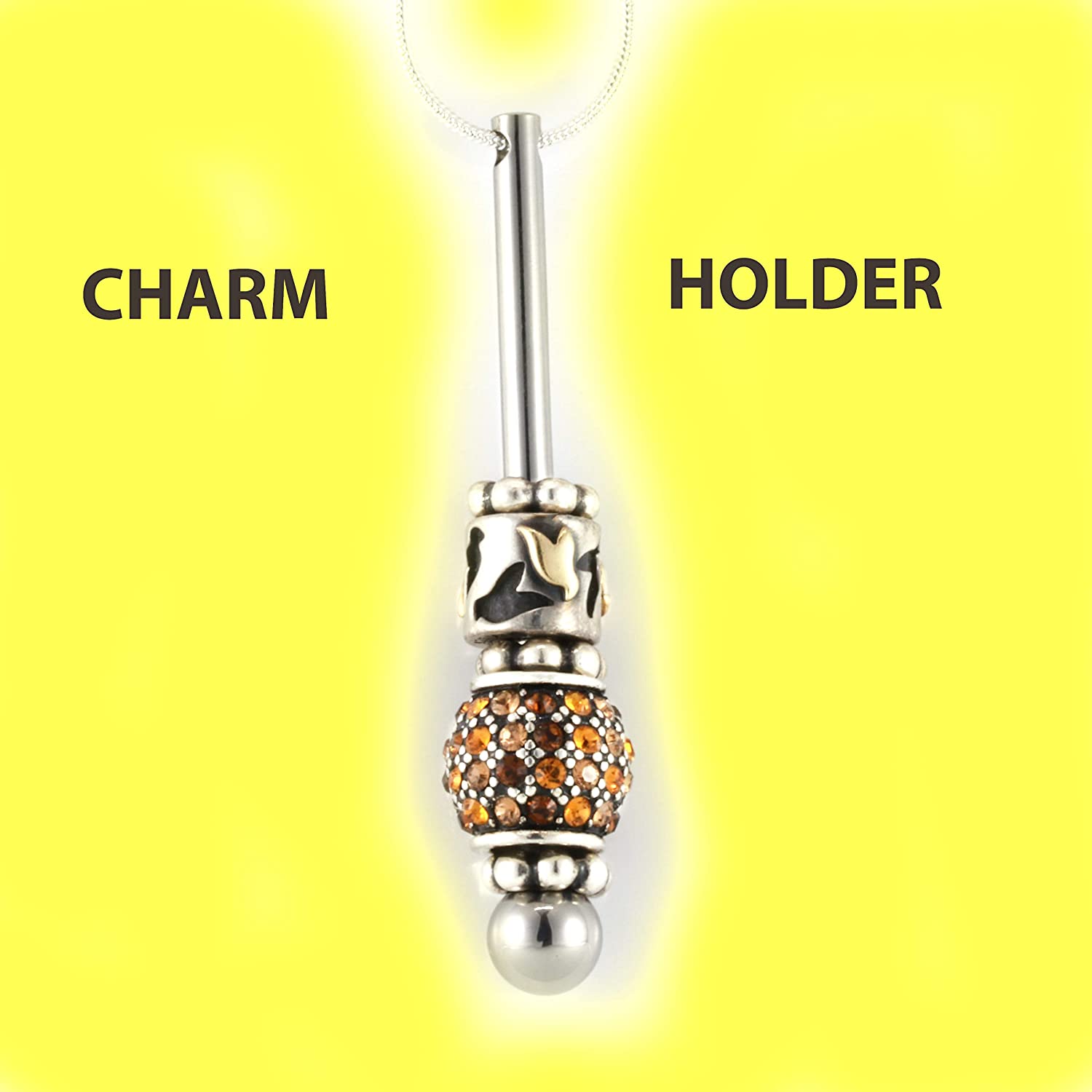Charm Holder | The Varenna Charm Necklace Creates Charm Necklaces that You Want using Your Own Charms Compatible with Pandora This is a Great Gift for Someone with Charms they are proud of-4