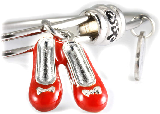 Wizard of Oz | Ruby Slippers Jewelry or Ruby Red Slippers Bracelet Bangle for Fans of The Wizard of Oz Gifts or Wizard of Oz Collectibles of Ruby Red Slippers for Dorothy from Wizard of Oz Party Favor-0