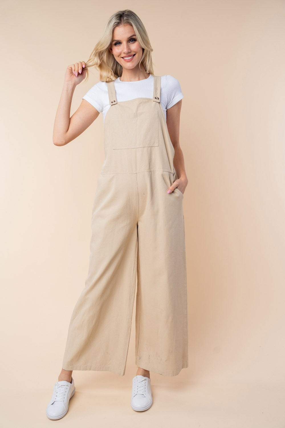 White Birch Sleeveless Wide Leg Jumpsuit-4