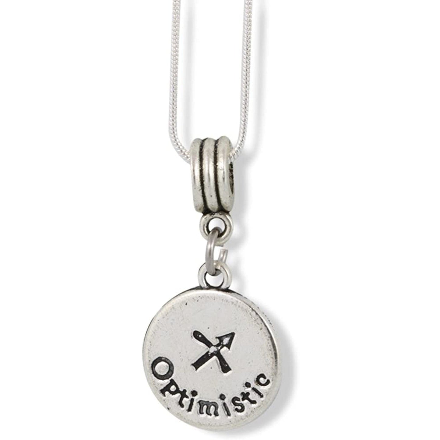 Sagittarius Astrology Horoscope Charm Snake Chain Necklace-1