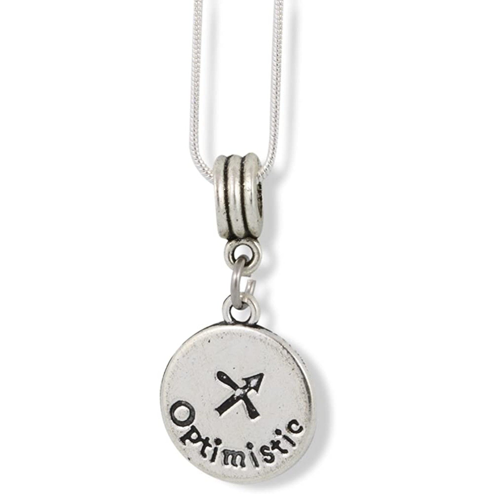 Sagittarius Astrology Horoscope Charm Snake Chain Necklace-1