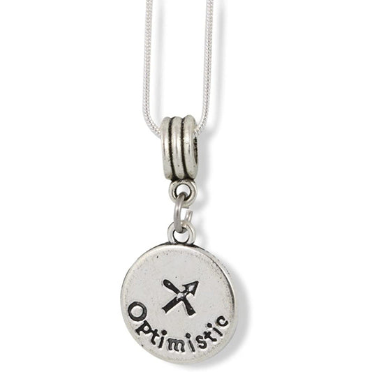 Sagittarius Astrology Horoscope Charm Snake Chain Necklace-1
