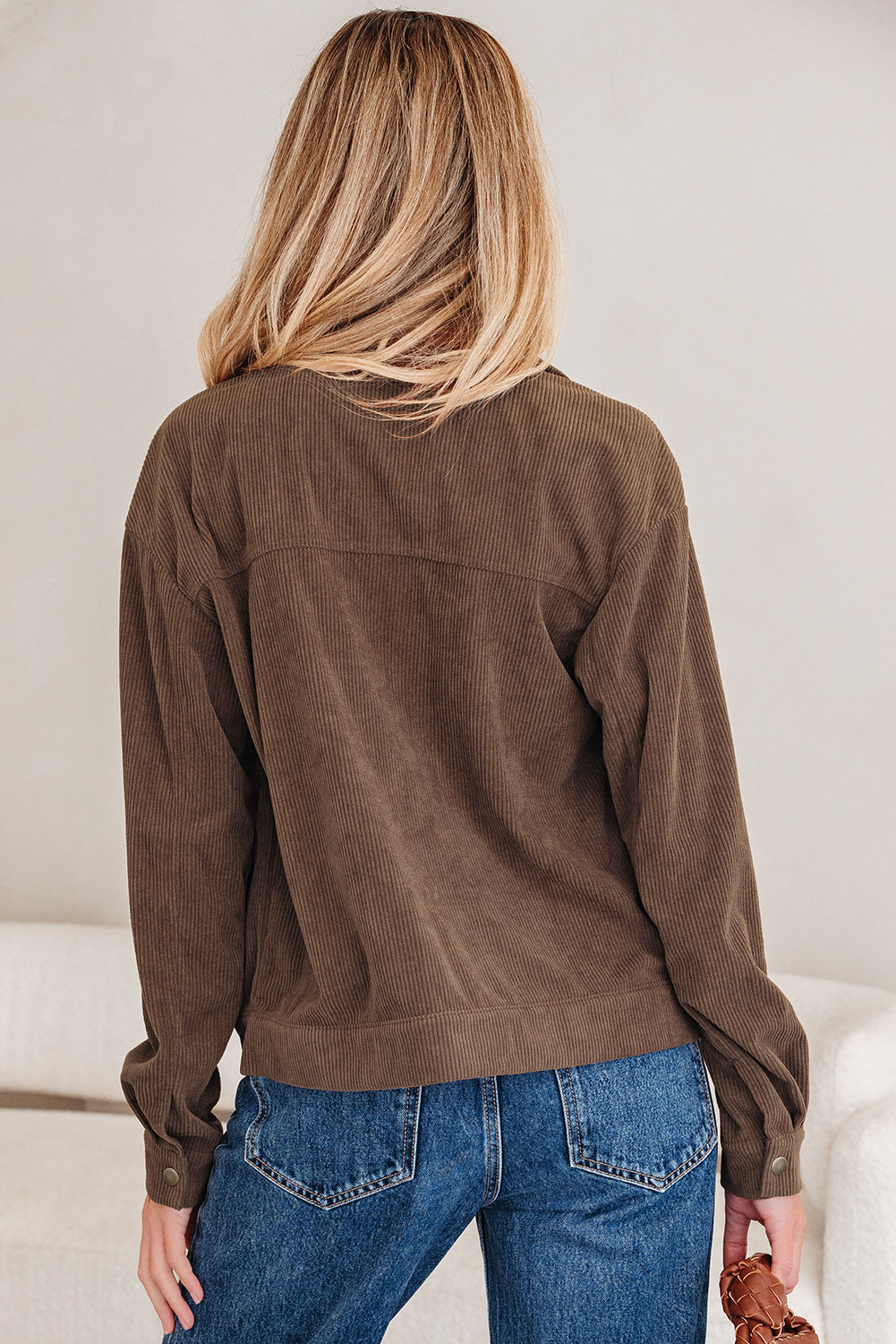 Catherine Lapel Collar Corduroy Jacket-1