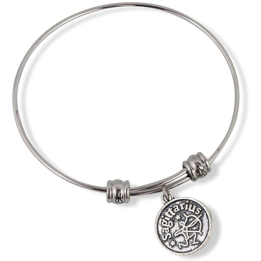 Sagittarius Horoscope Astrology Bangle Bracelet Jewelry-0