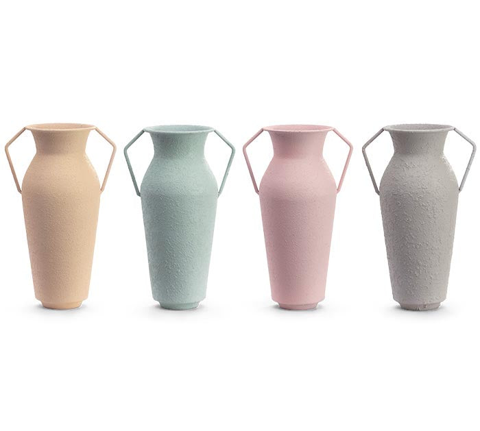 11.75" TIN URN VASE WITH HANDLES-0