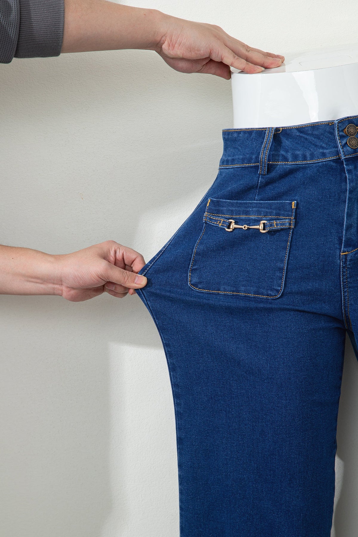Noelle Patched Wide Leg Pants-3