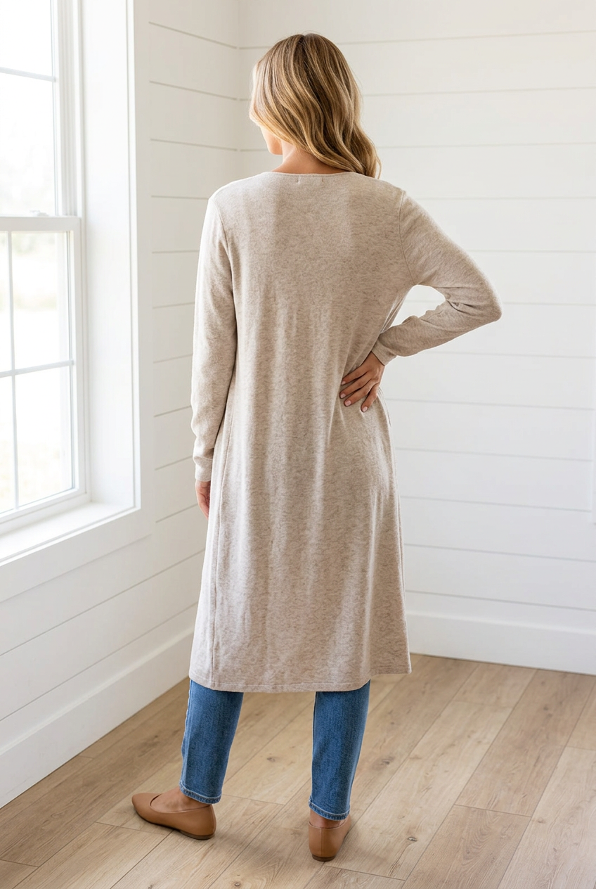 Azalea Casual Tunic Shift Cardigan-1