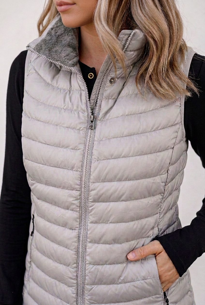 Juliana Zipped Puffer Vest-3