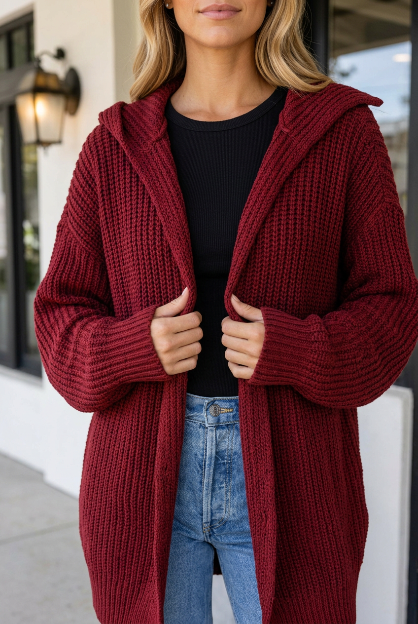 Haidyn Knit Oversized Front Sweater-2