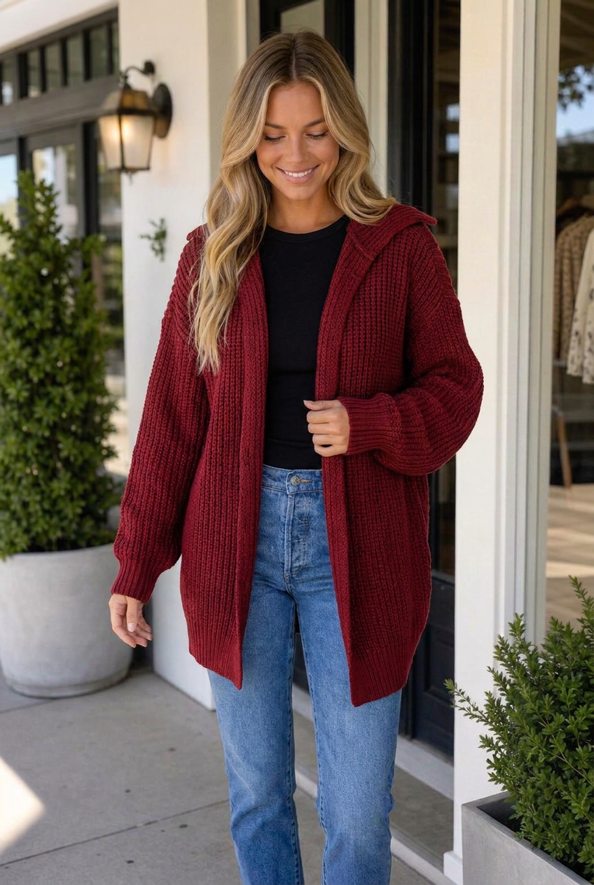 Haidyn Knit Oversized Front Sweater-0