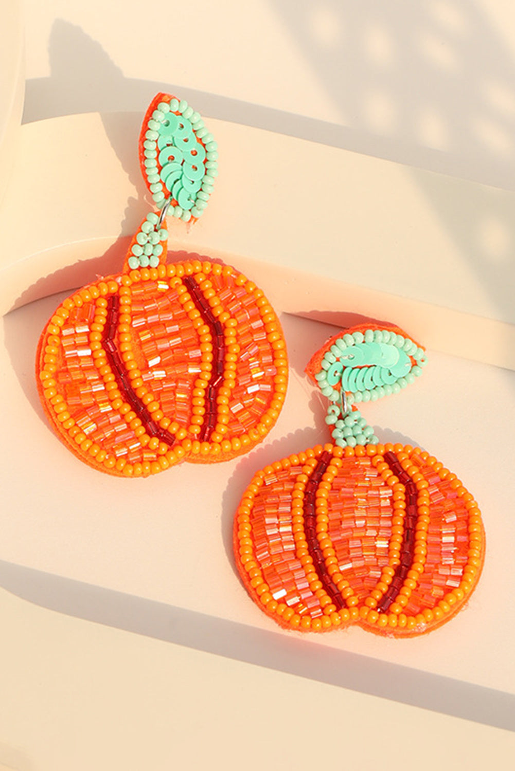Elacy Fall Favorite Halloween Pumpkin Earrings