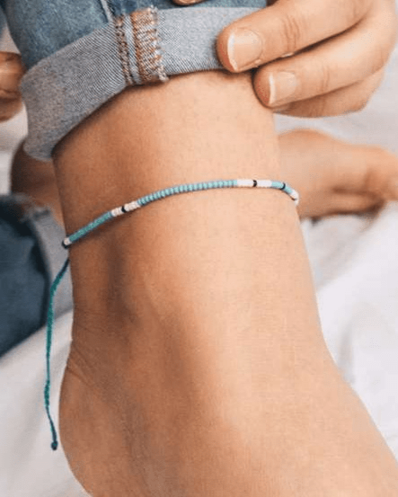 Cali Surf Anklet  - Blue-0