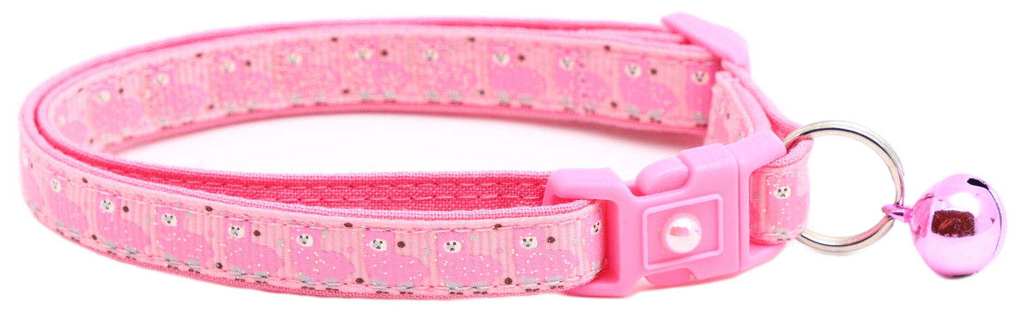 Pink Llamas Breakaway Cat Collar-6