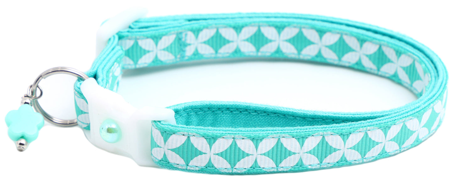 Aquamarine Modern Design Cat Collar-3