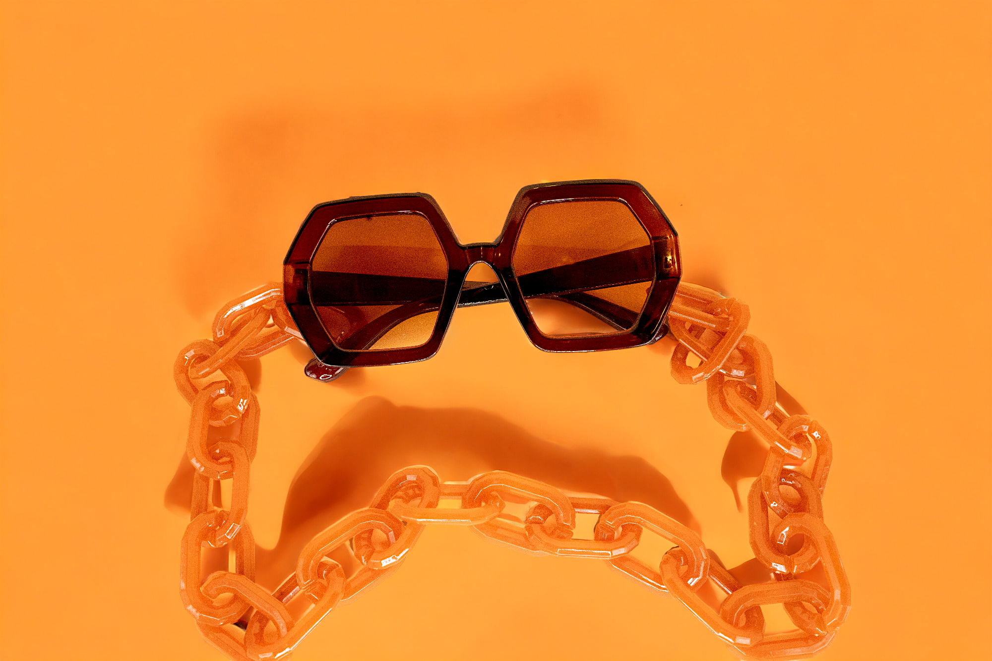 GlamorGon Oversized Shades Brown-1