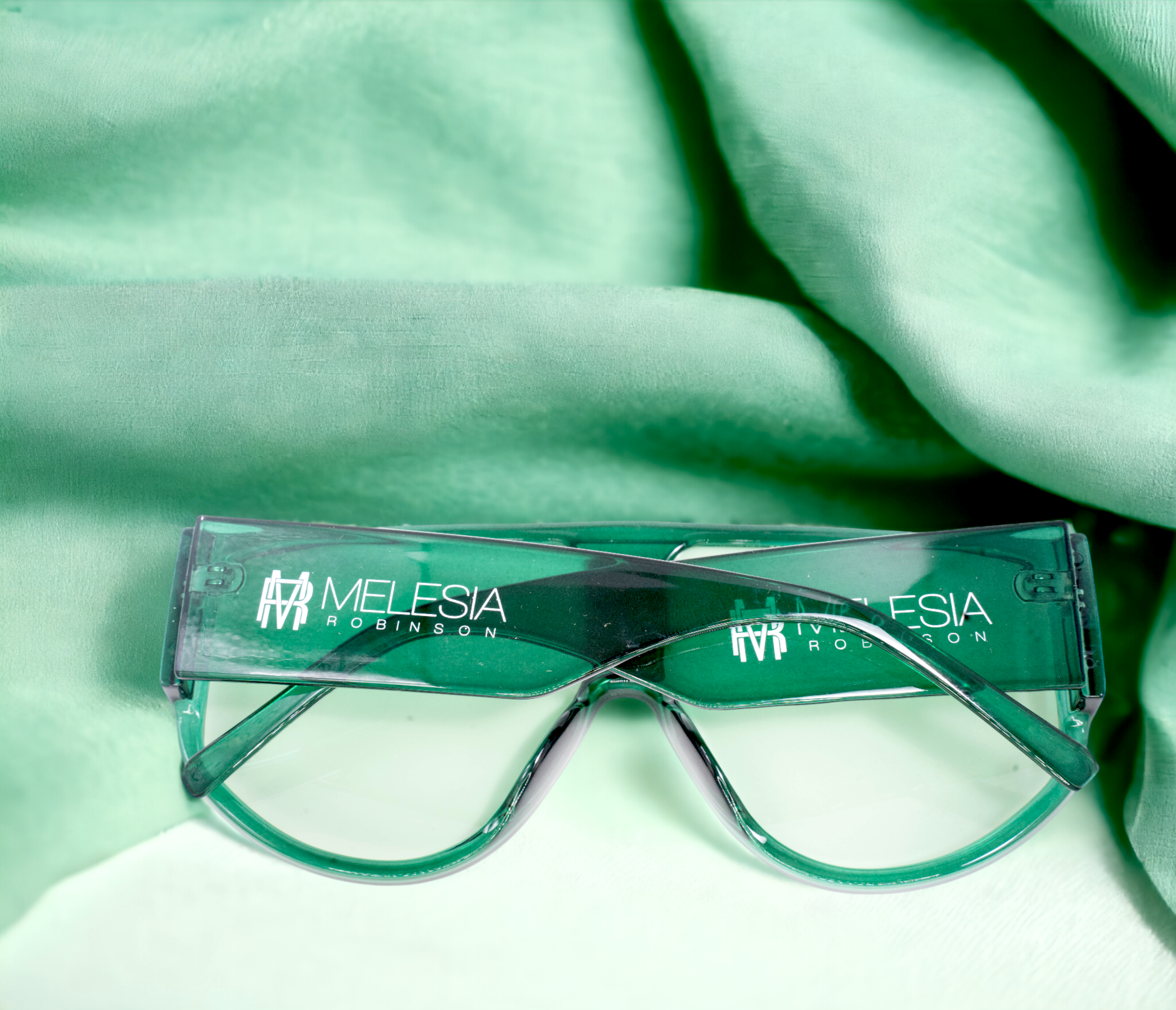 Green Retro Oversized  Sunglasses-3