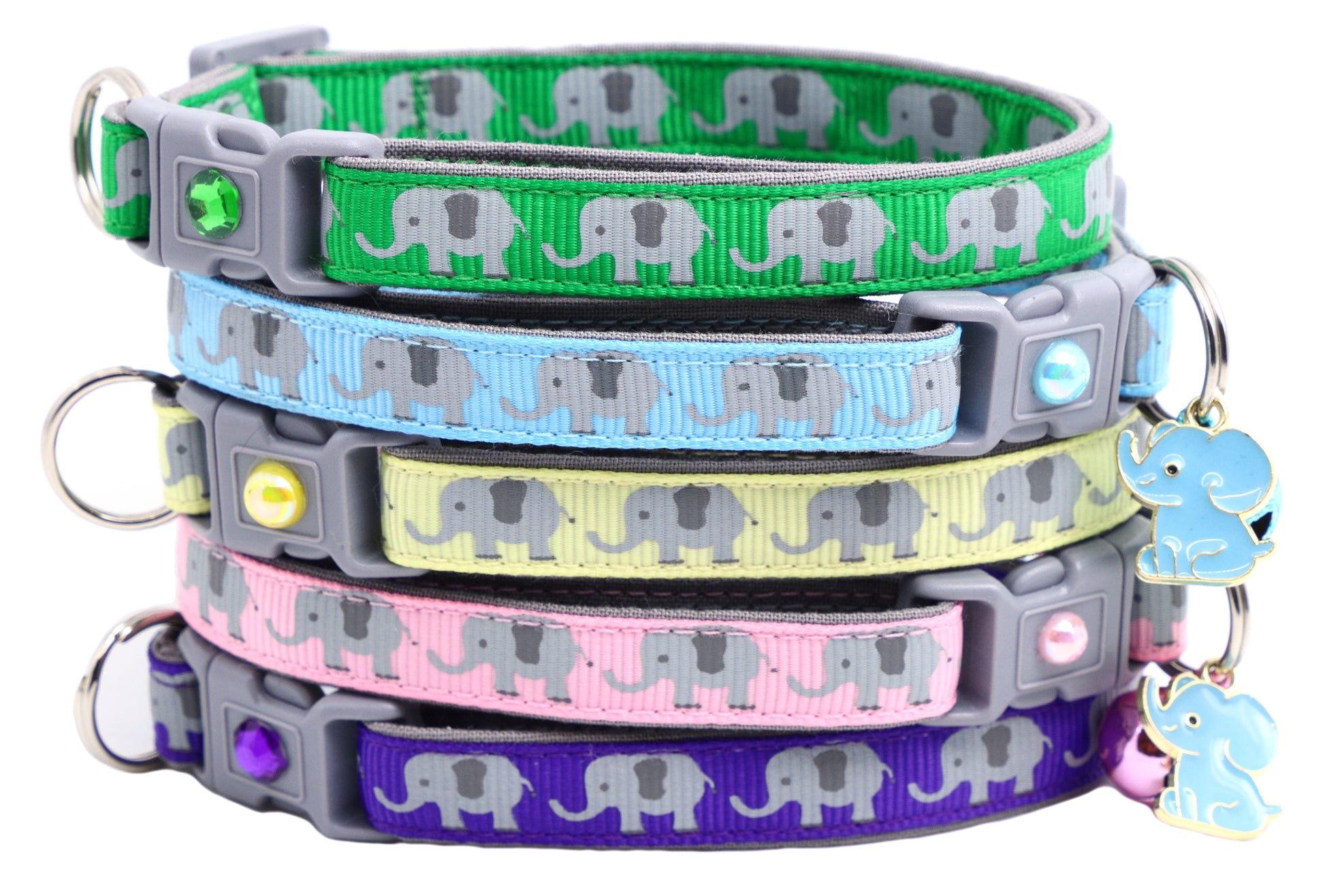 Elephants Breakaway Cat Collar-0