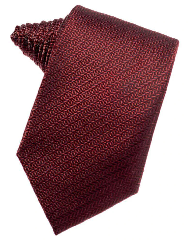 Herringbone Necktie Self Tie-11