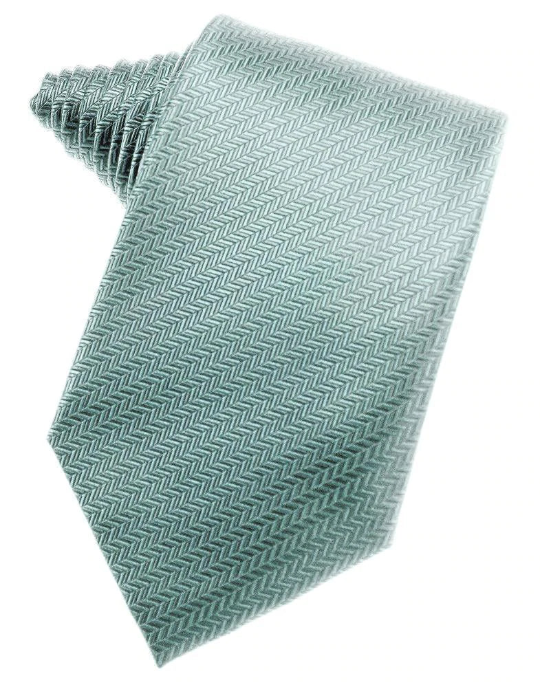 Herringbone Necktie Self Tie-12