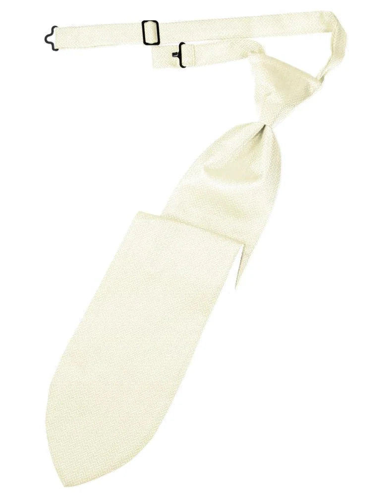 Herringbone Necktie Pre-Tied-25