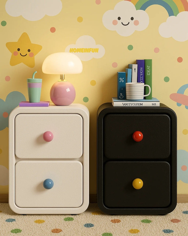 Playful Bedside Narrow Cabinet-0