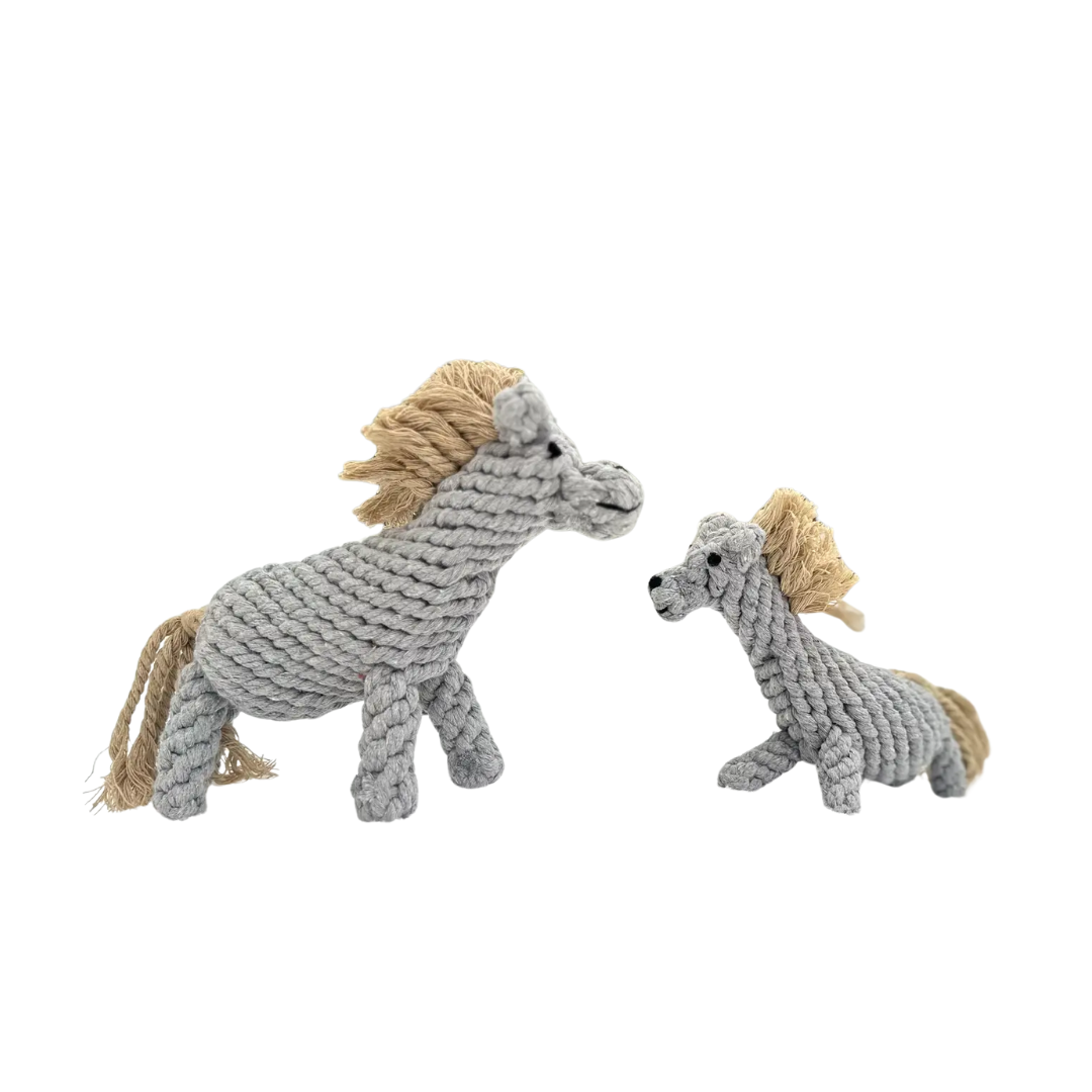 Serene the Gray Horse Rope Toy-5